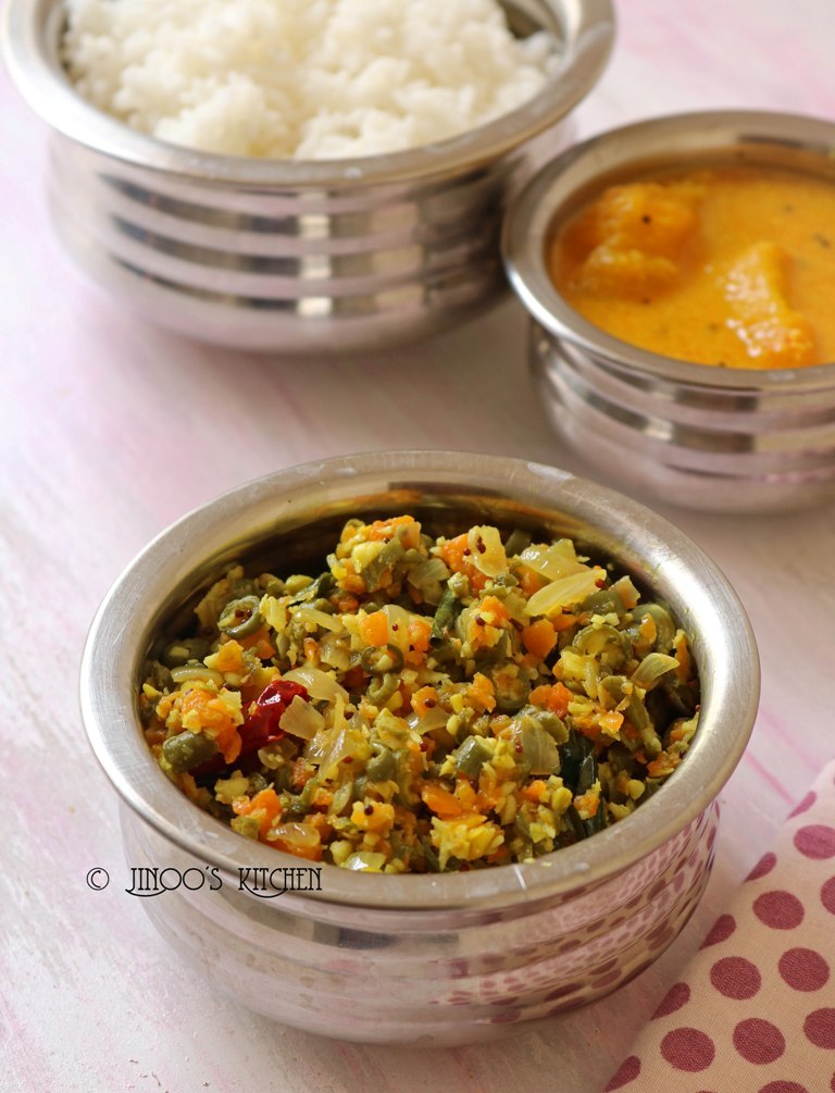 Beans carrot poriyal recipe