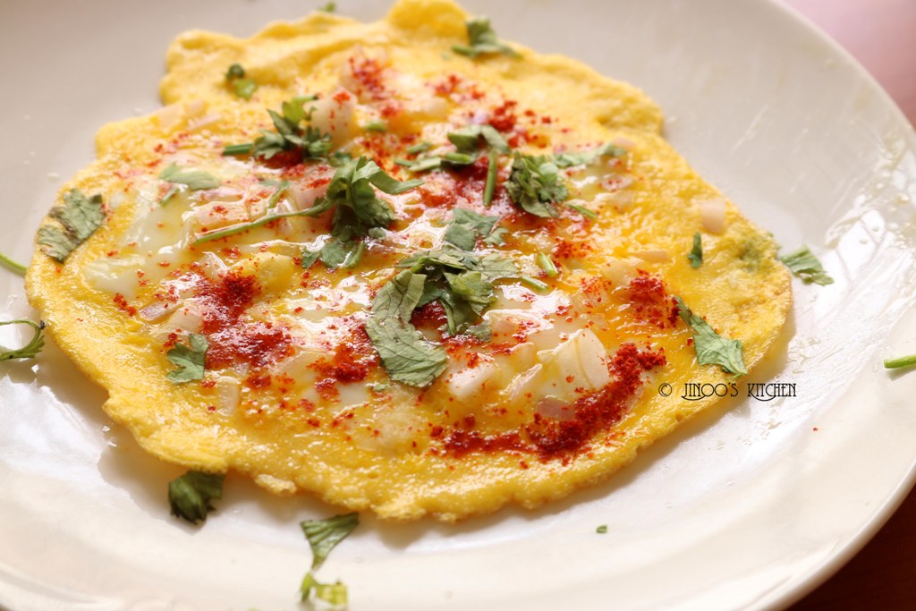 egg recipes south indian - one side omelette