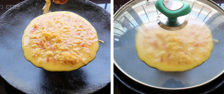 egg recipes south indian - sweet cheese omelette