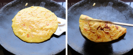 egg recipes south indian - sweet cheese omelette
