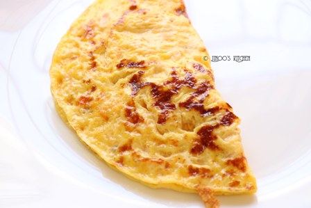 egg recipes south indian - sweet cheese omelette