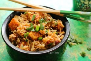 Paneer fried rice recipe