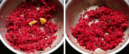 Kids lunch box recipes # 2 Butter corn and Beetroot ghee rice