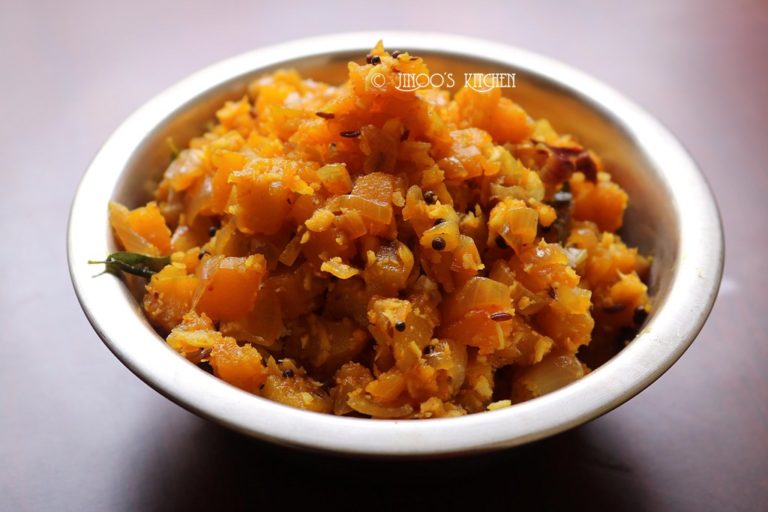 Poosanikai Poriyal Recipe | Yellow pumpkin stir fry | Arasanikkai poriyal recipe
