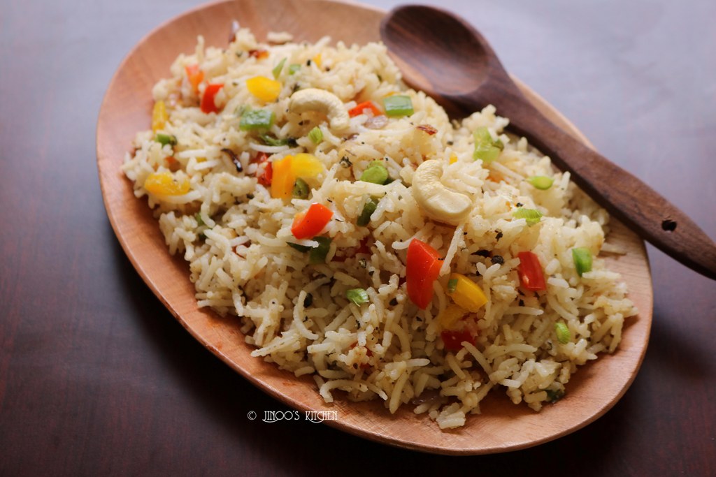 Capsicum rice recipe