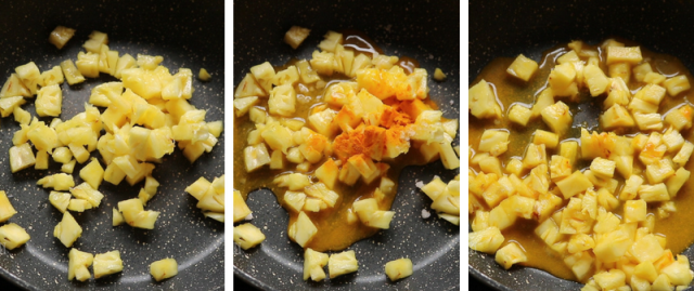Pineapple madura curry without curd