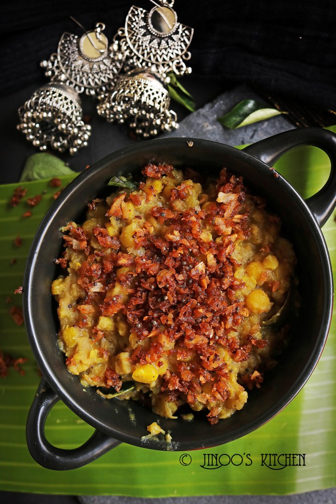 Thrissur kootu curry recipe | kootu curry with kadala parippu