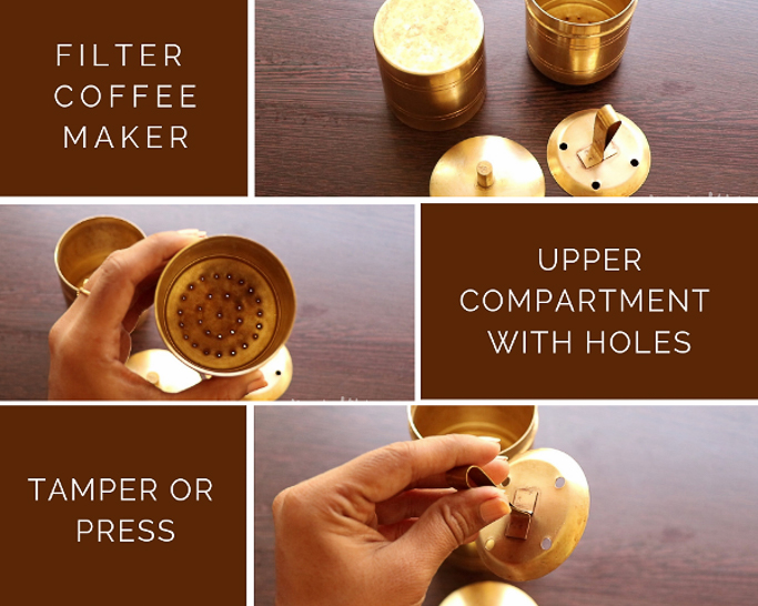 Filter Coffee  How to make Filter Coffee » Dassana's Veg Recipes