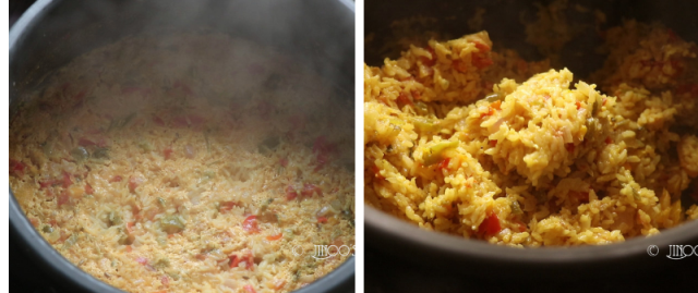 Capsicum coconut milk rice