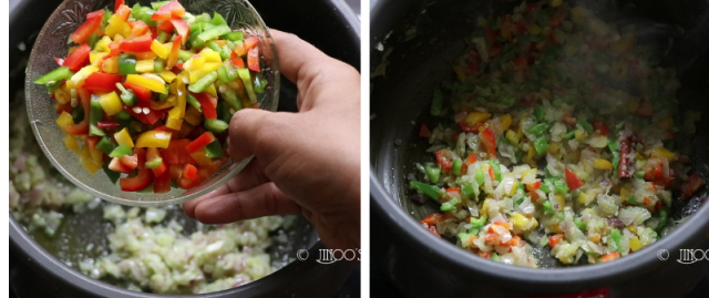 Capsicum coconut milk rice