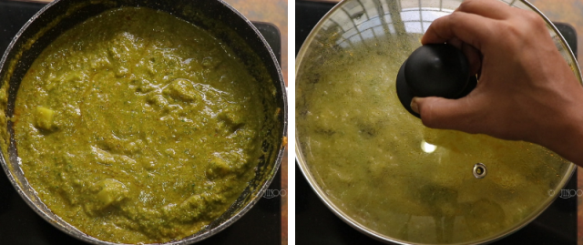 Aloo palak kurma recipe