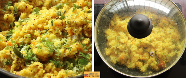 broken corn rava upma recipe