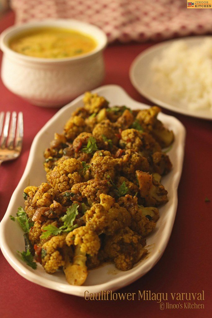 cauliflower pepper fry recipe