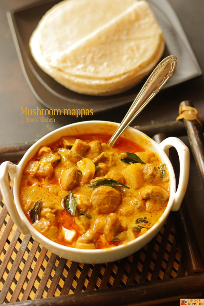 mushroom mappas recipe | vegetable mappas | mushroom potato curry kerala style
