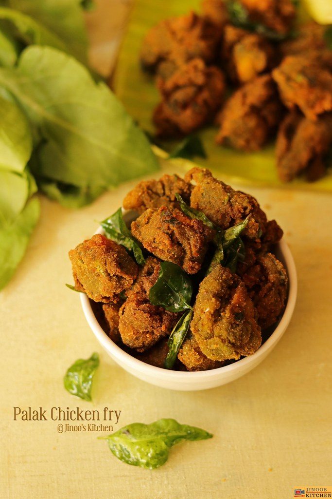 palak chicken fry recipe