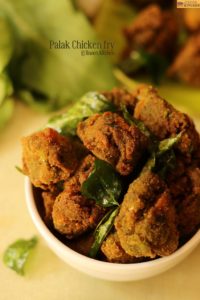 palak chicken fry recipe