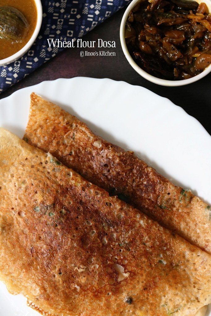 Instant wheat flour dosa recipe Wheat rava dosa recipe