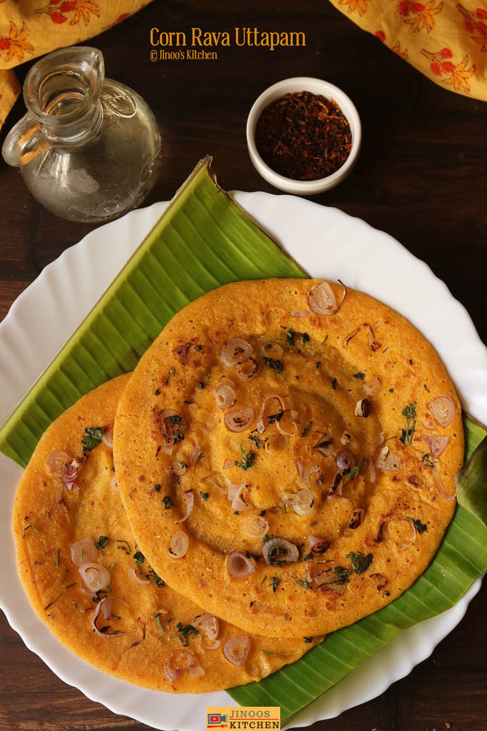 broken corn uttapam recipe corn rava uttapam recipe