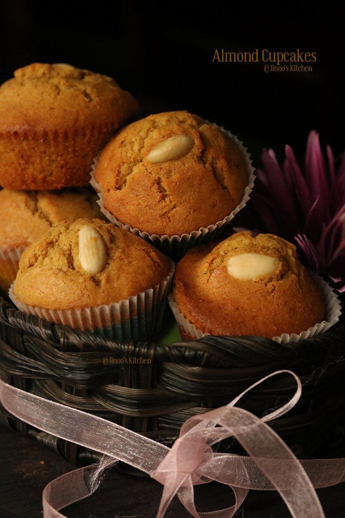 Easy Almond cup cakes recipe 