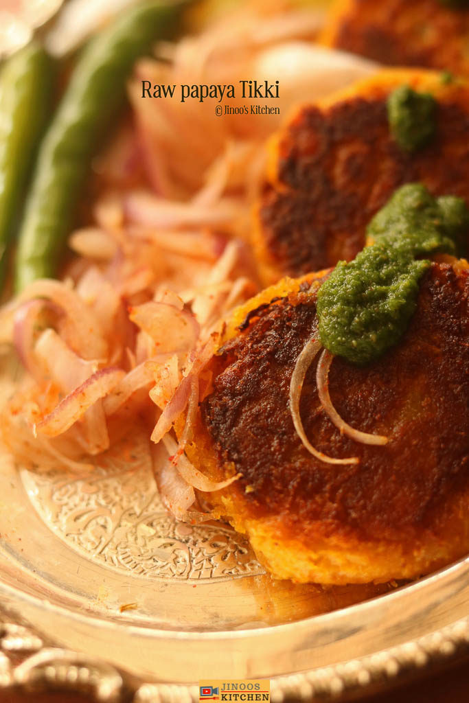 Raw papaya tikki recipe