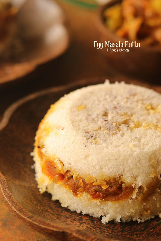 Mutta Puttu recipe | Egg Masala stuffed Puttu