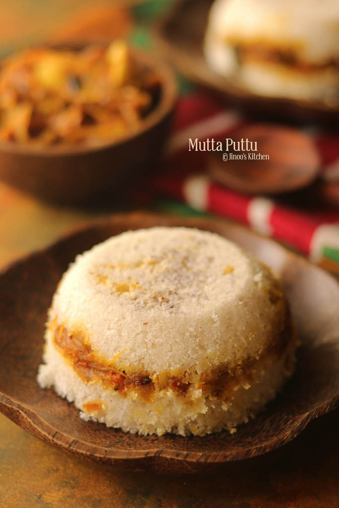 Mutta Puttu recipe | Egg Masala stuffed Puttu