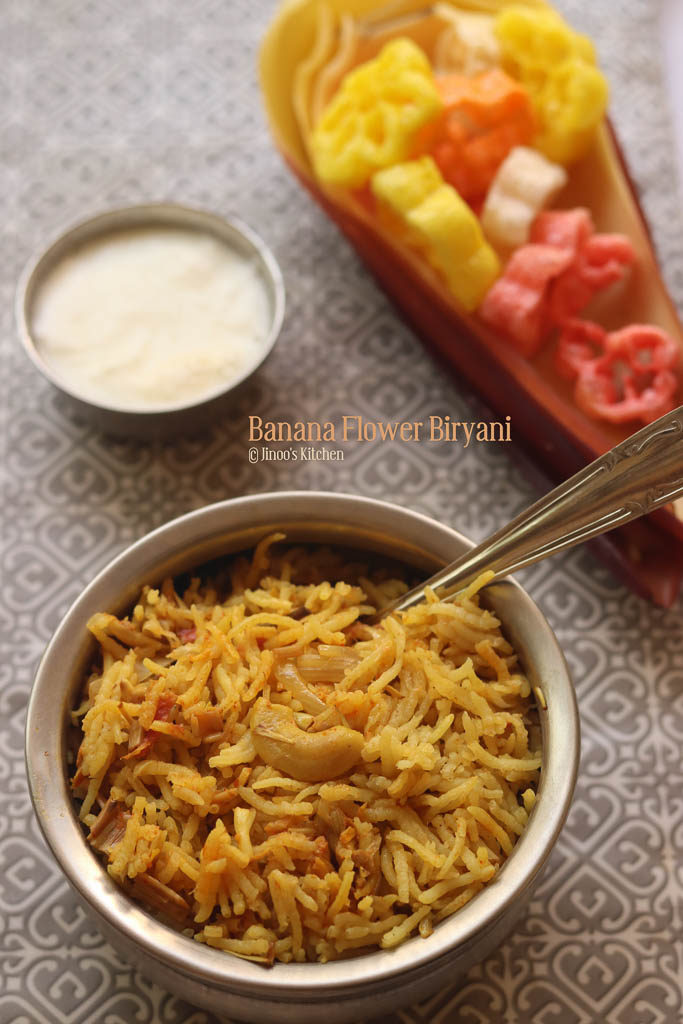 vazhaipoo biryani Banana flower recipes