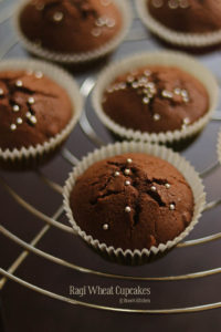 Ragi wheat cupcake recipe