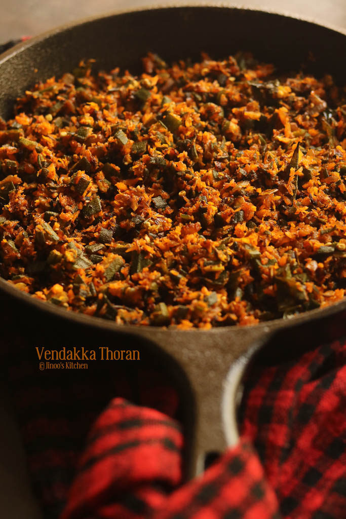 vendakka thoran recipe