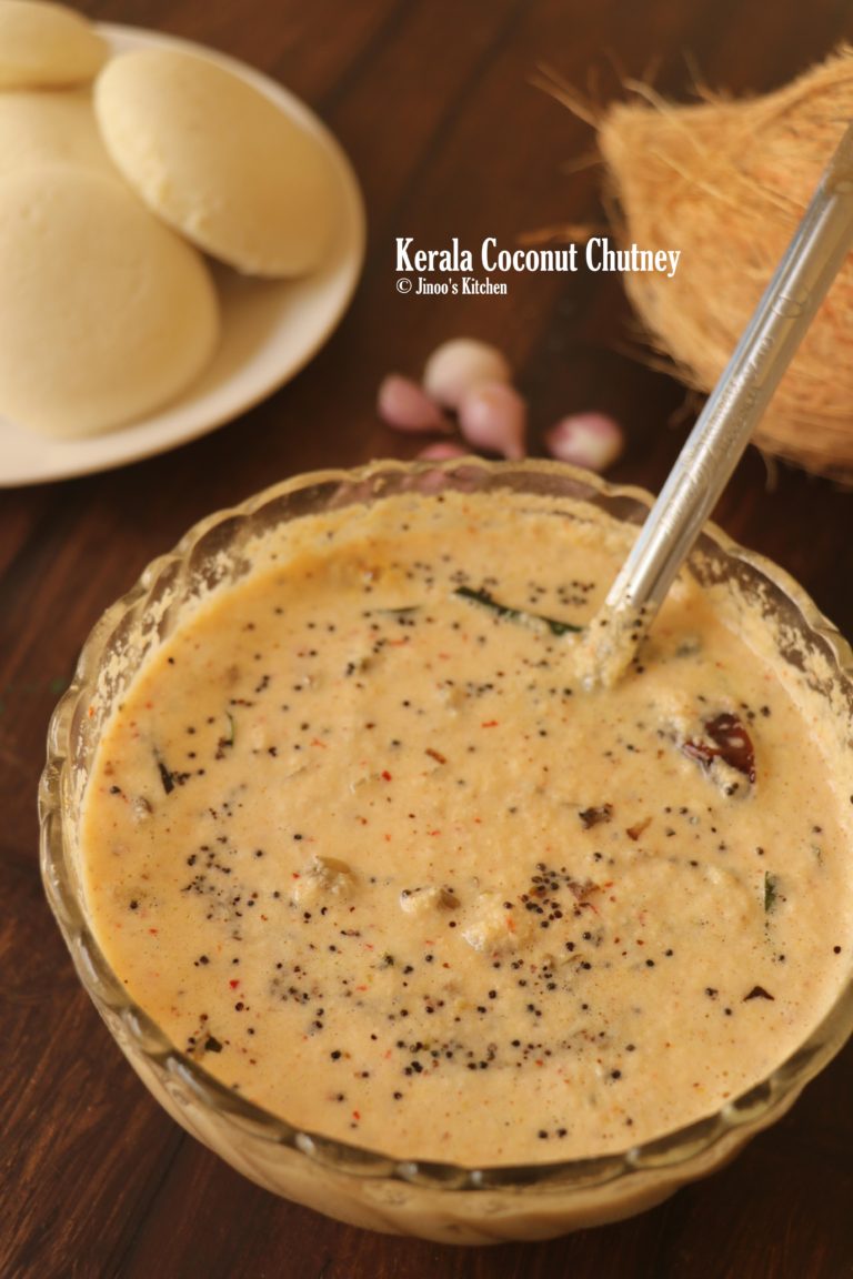 Kerala coconut chutney with fried onions | Thenga chutney for appam