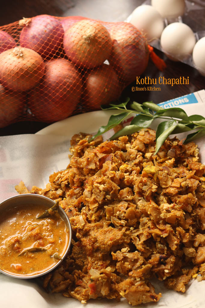 Kothu chapathi recipe | Mutta kothu chapathi