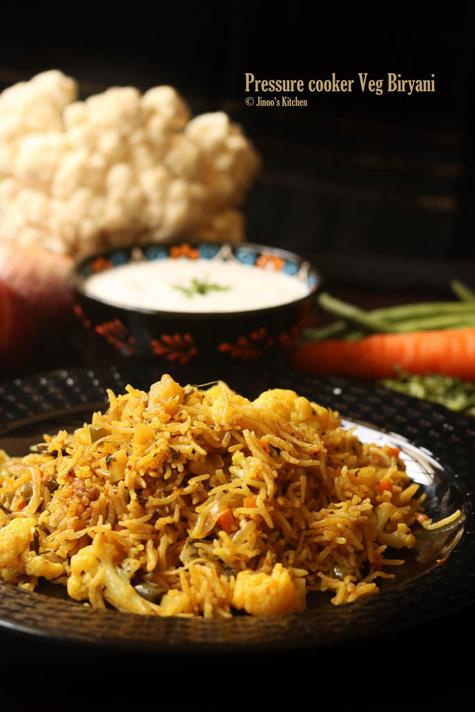 pressure cooker veg biryani recipe