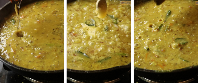 warm water and ghee Cherupayar curry