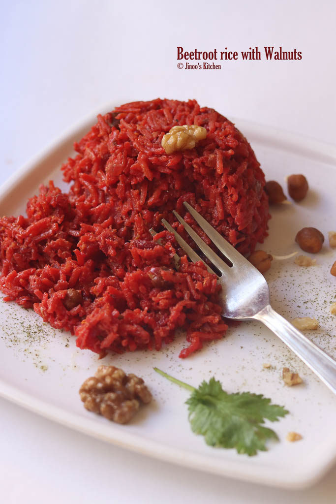 beet root rice recipe lunch box