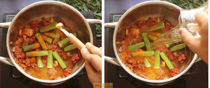 turmeric,water ponnanganni keerai sambar