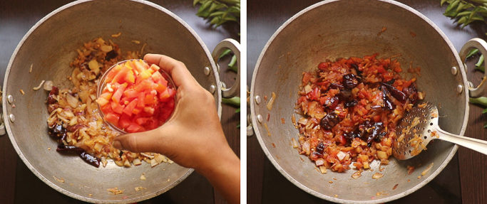 add tomato spicy chicken fry recipe