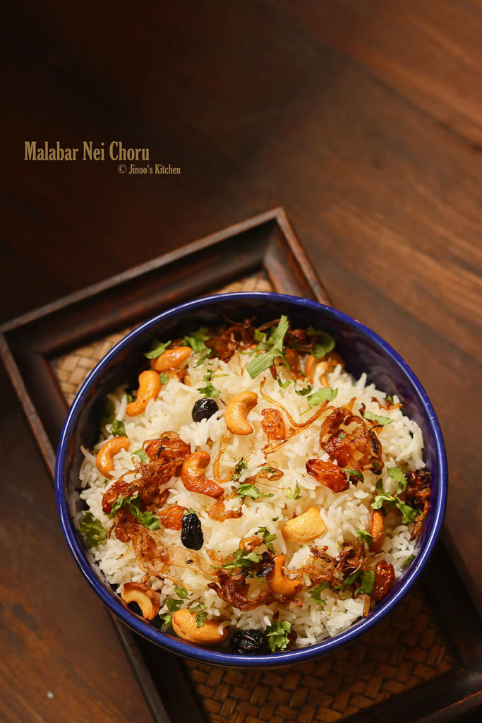 Malabar Ghee rice – Kerala Neichoru recipe
