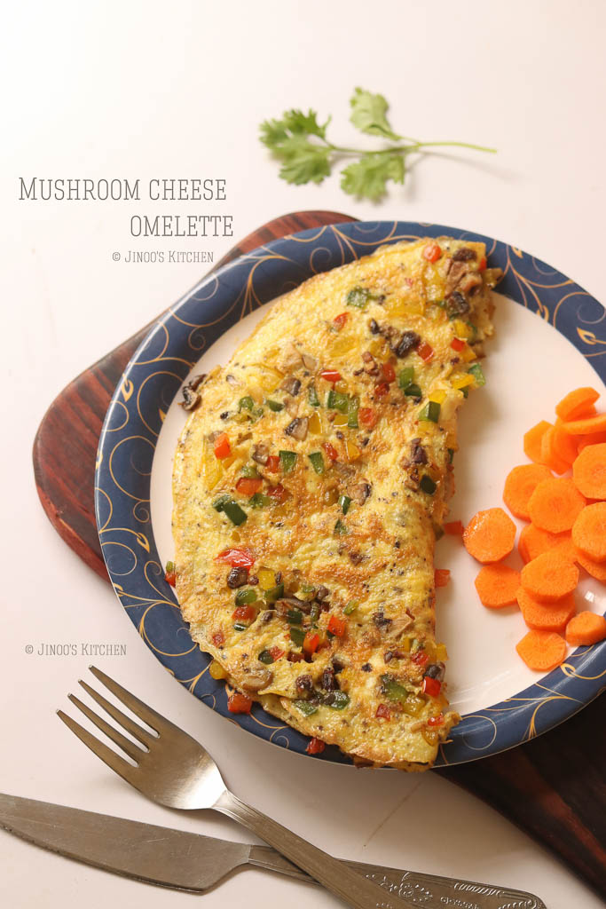 Mushroom Cheese omelette recipe