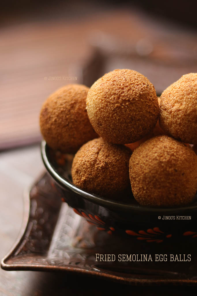 Thari Unda recipe | fried semolina egg balls