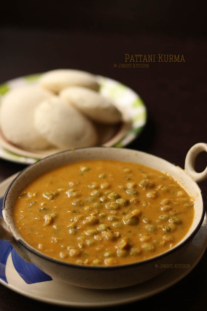Pattani Kurma | Dry peas kurma recipe