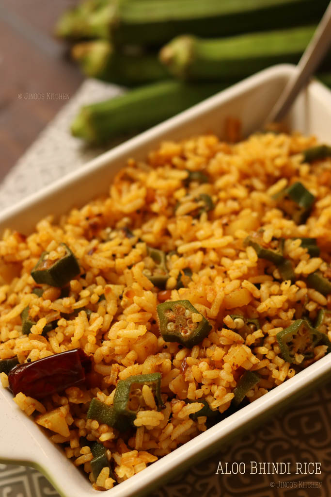 aloo bhindi rice