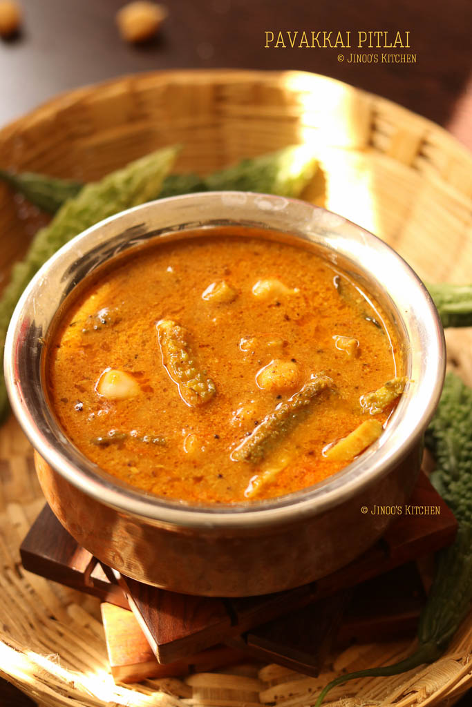 Pavakkai pitlai recipe | Bittergourd pitlai recipe