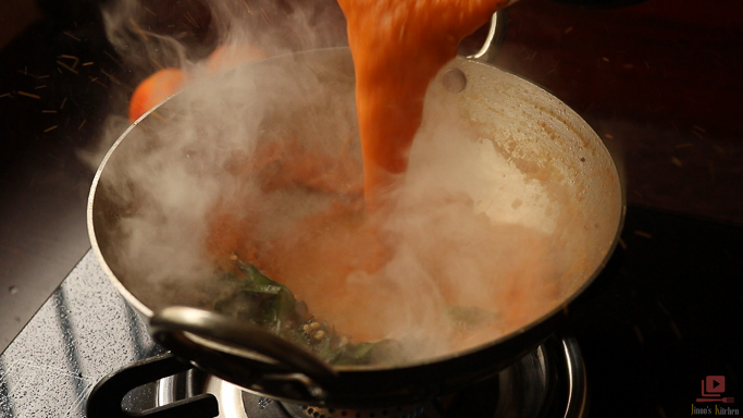 tomato chutney making jinooskitchen