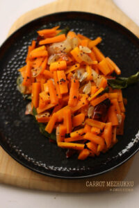 carrot mezhukkupuratti recipe