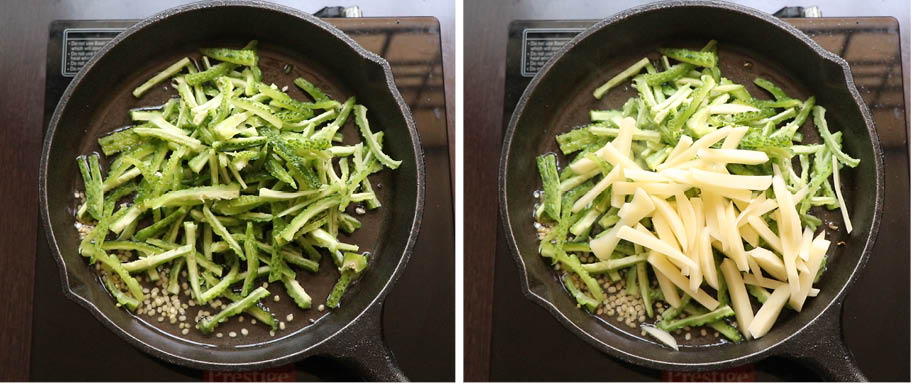 bittergourd potato fry