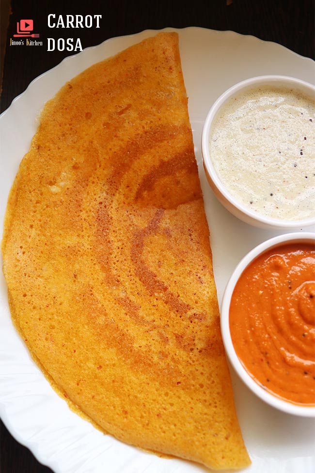 carrot dosa recipe