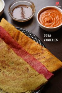 Dosa varieties with same dosa batter