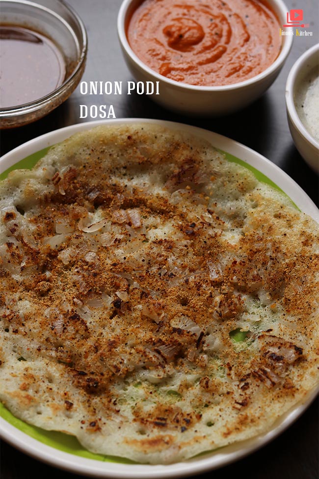 onion podi dosa recipe