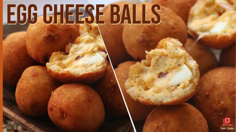Egg cheese balls recipe – crispy egg snacks