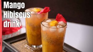 mango hibiscus drink